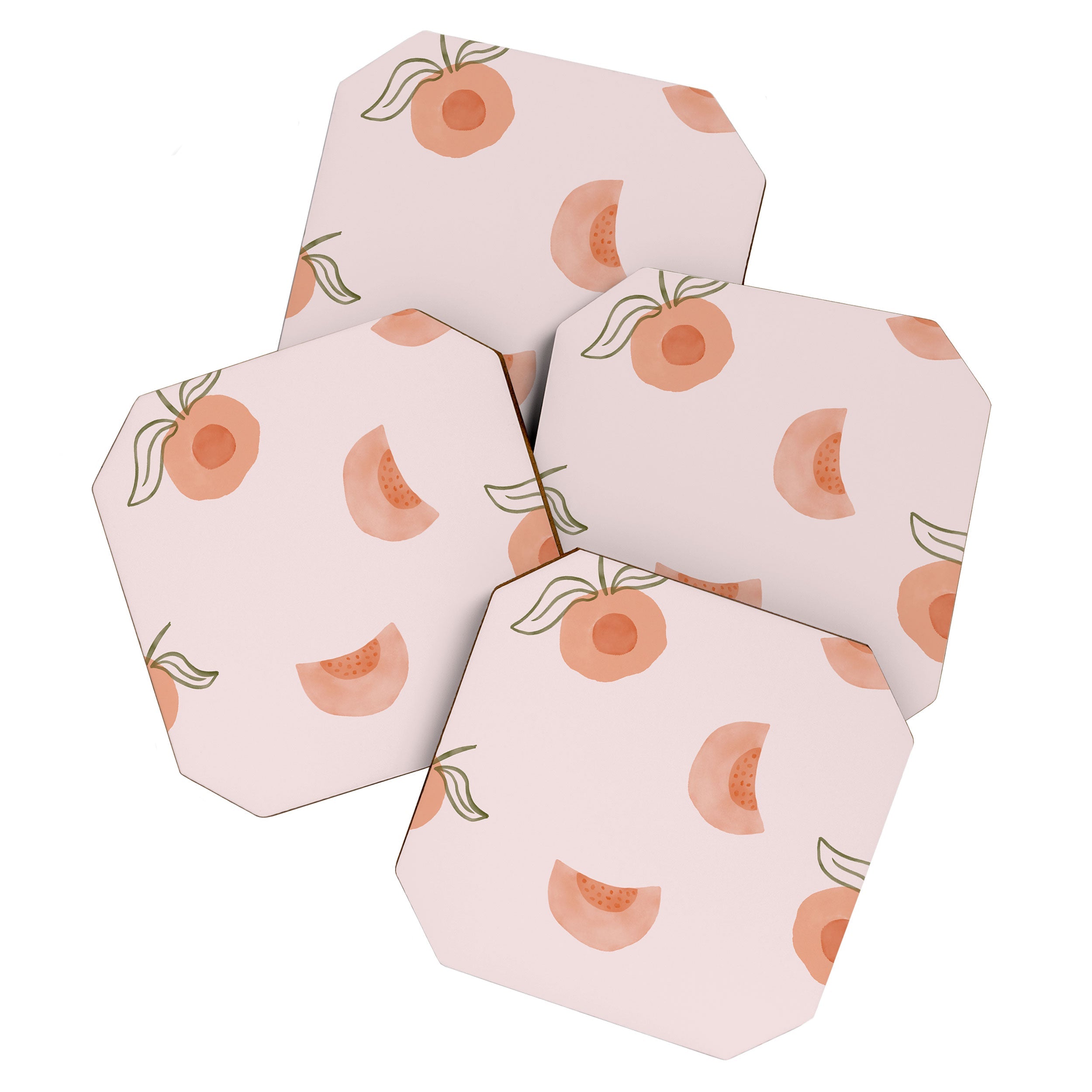 Menina Lisboa Ripe Peaches Coaster Set