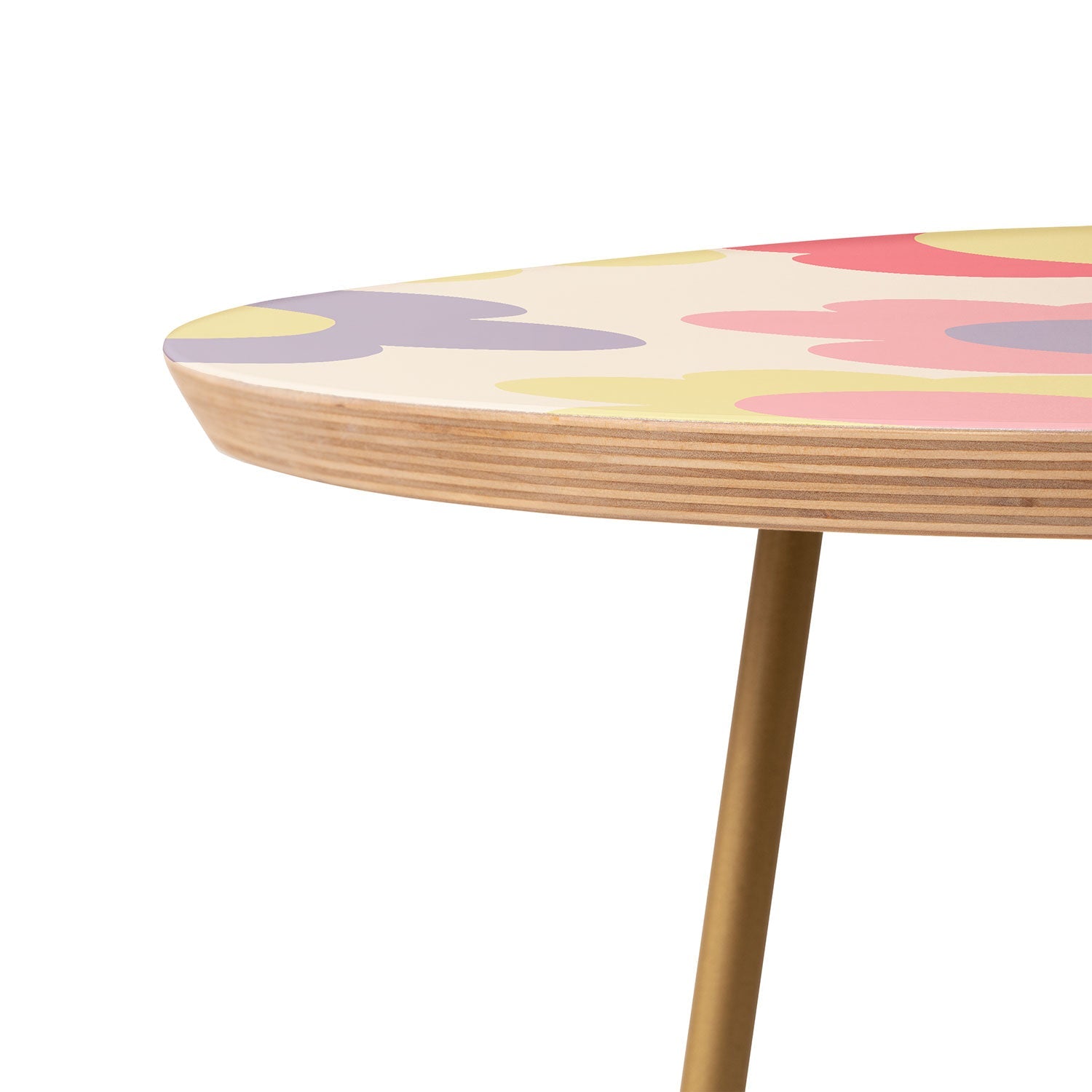 Menina Lisboa Ripe Peaches Round Side Table
