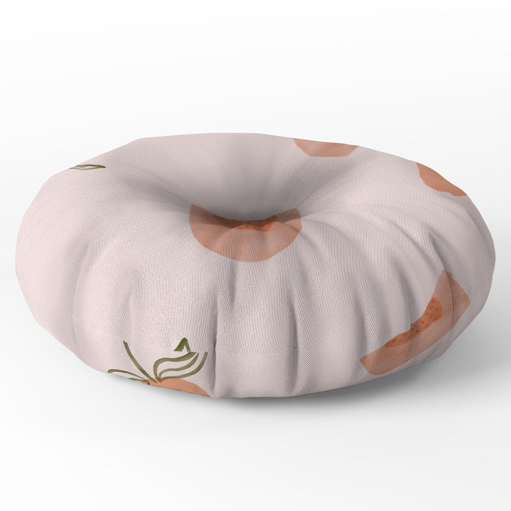 Menina Lisboa Ripe Peaches Floor Pillow Round