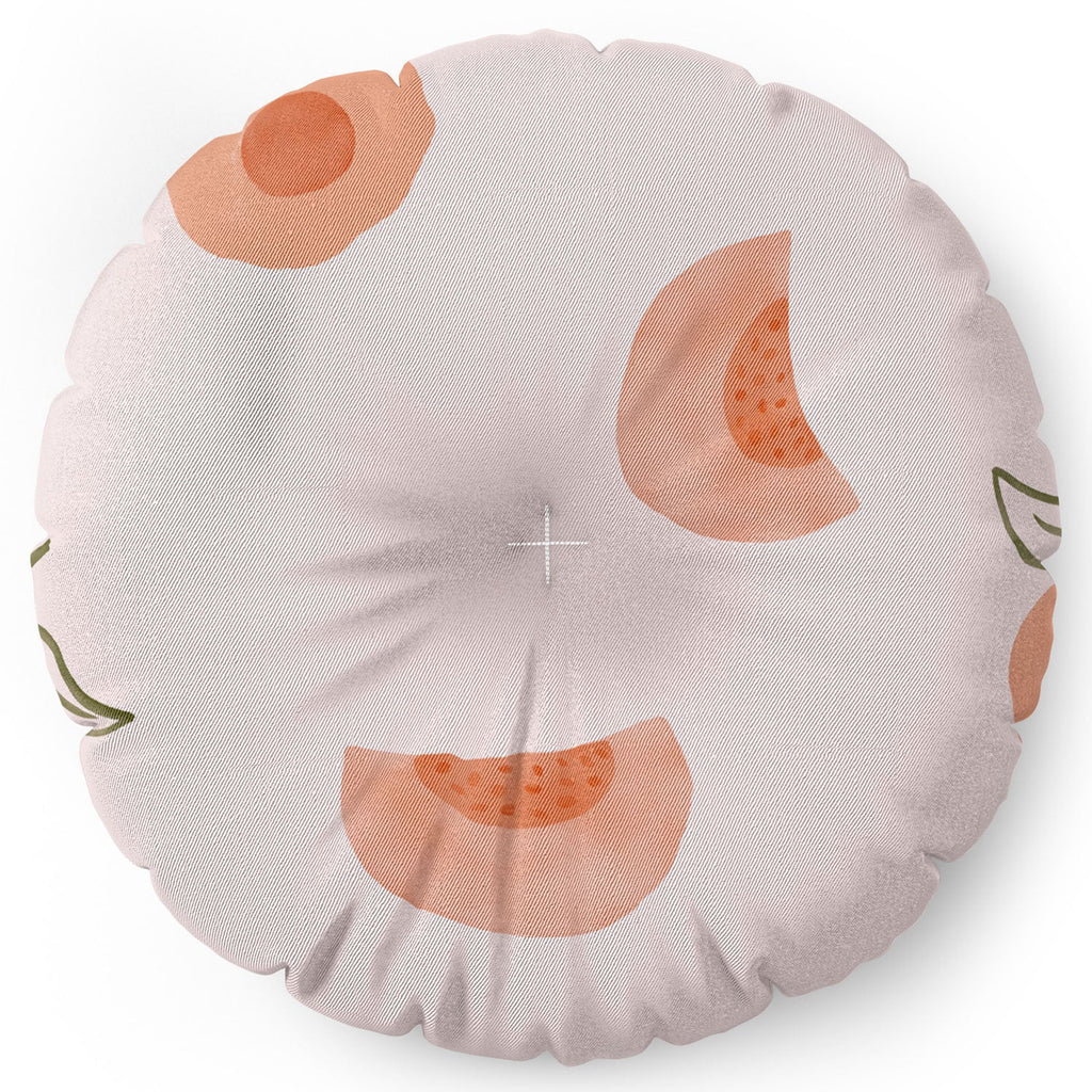 Menina Lisboa Ripe Peaches Floor Pillow Round