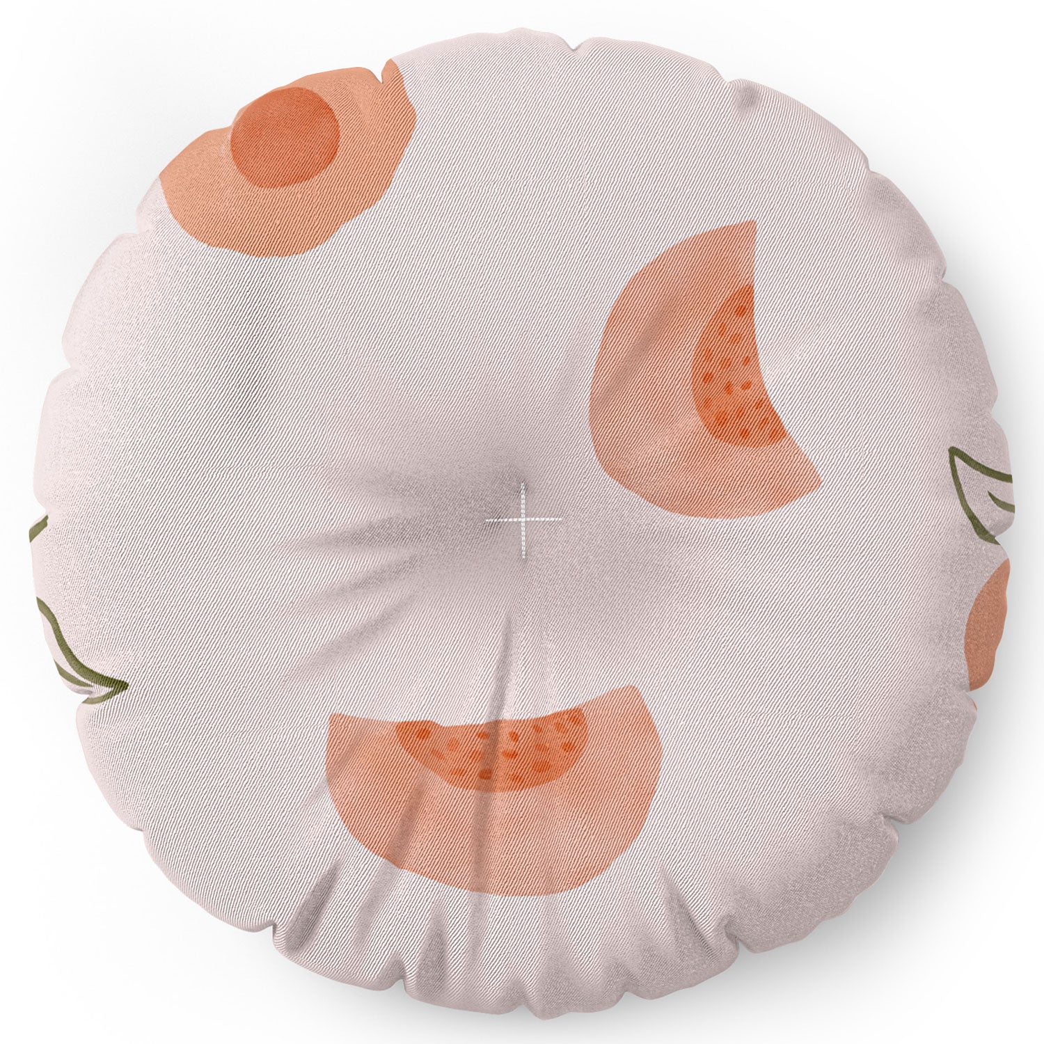 Menina Lisboa Ripe Peaches Floor Pillow Round