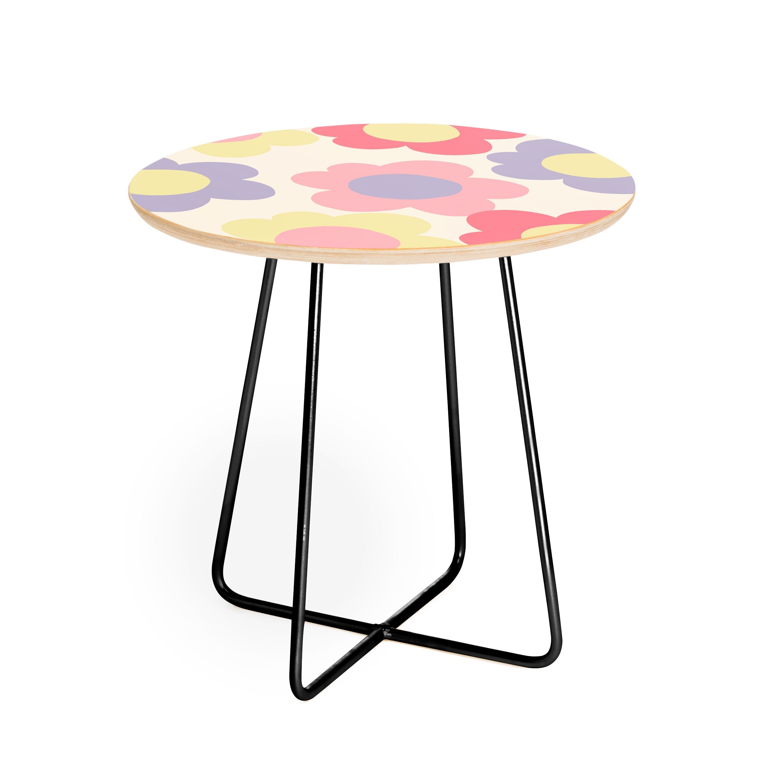 Menina Lisboa Ripe Peaches Round Side Table