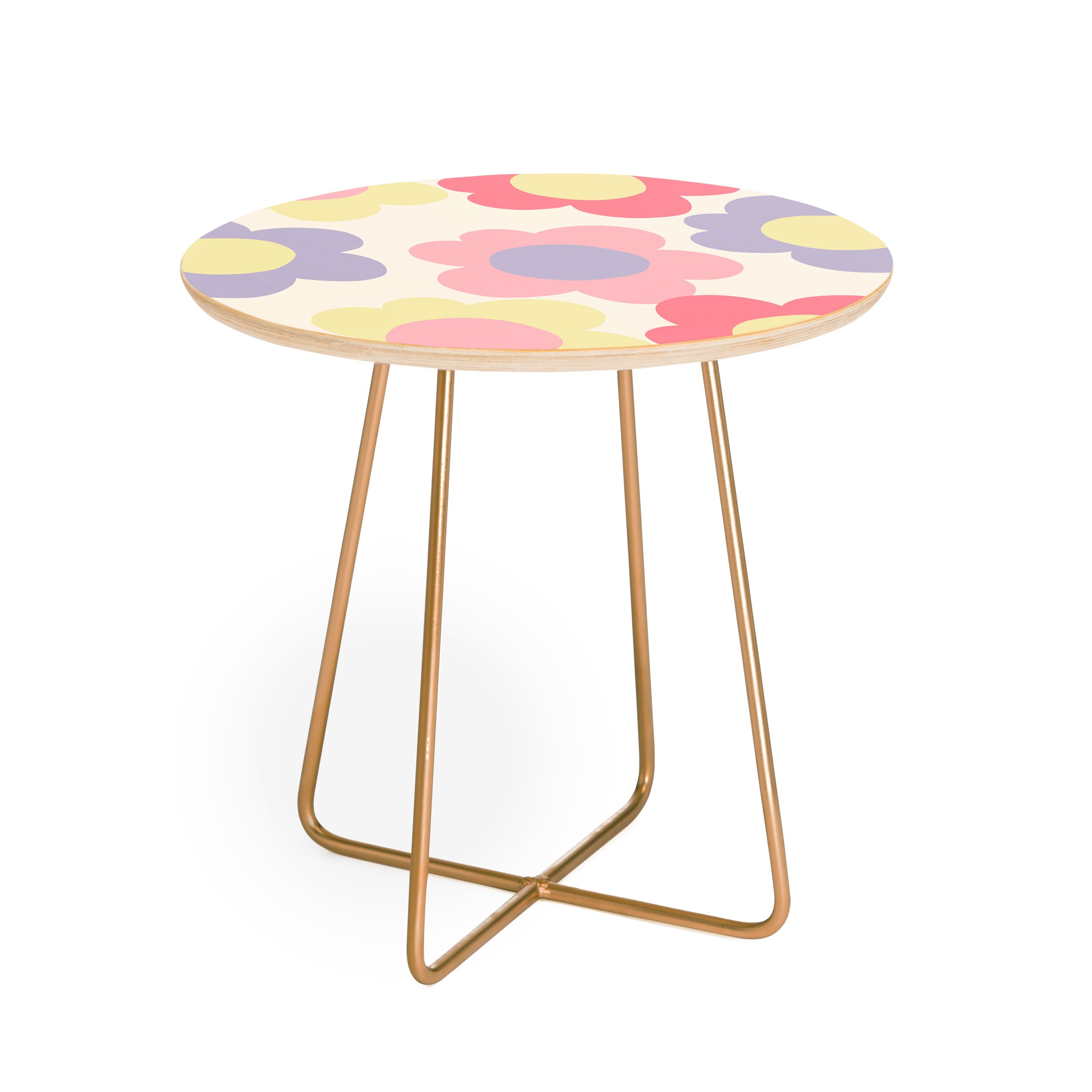 Menina Lisboa Ripe Peaches Round Side Table