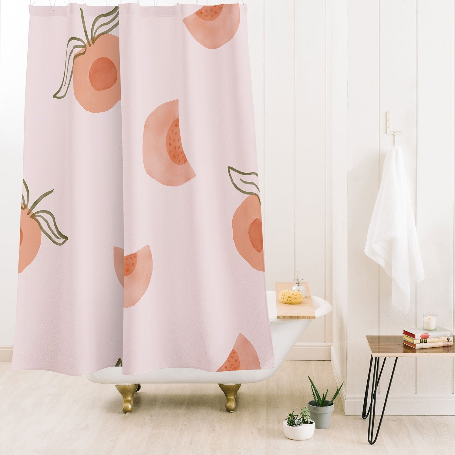 Menina Lisboa Ripe Peaches Shower Curtain