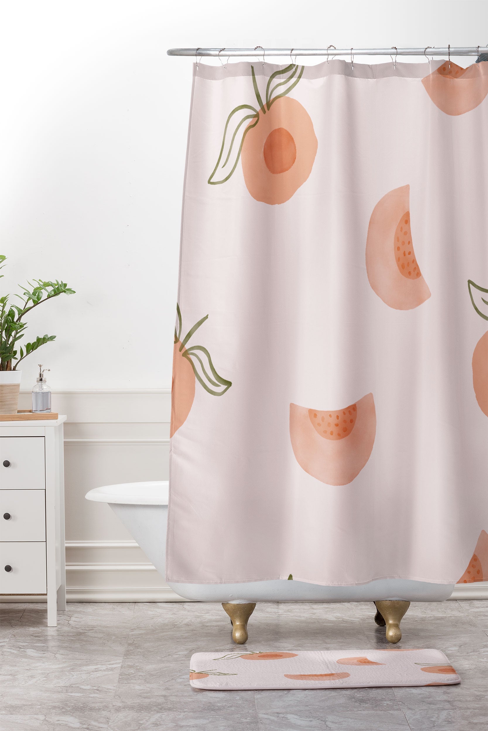 Menina Lisboa Ripe Peaches Memory Foam Bath Mat