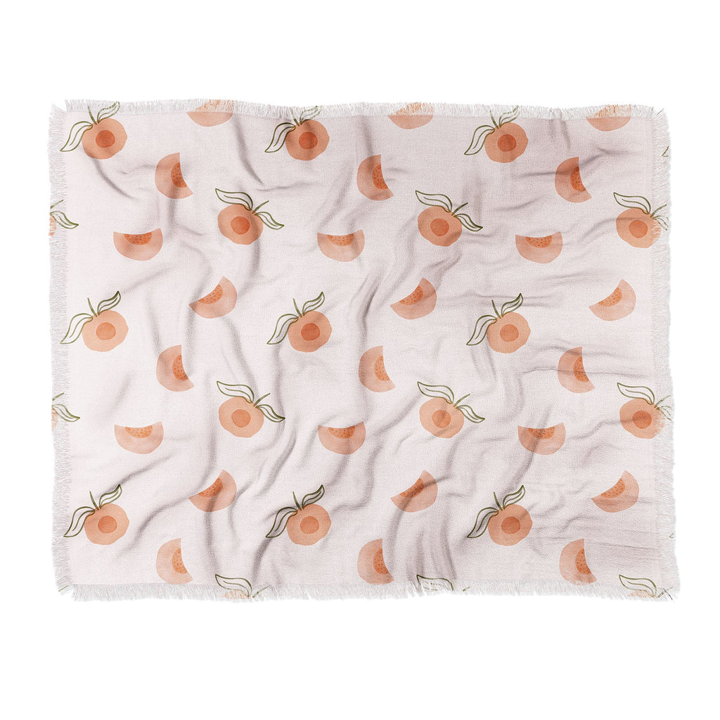 Menina Lisboa Ripe Peaches Throw Blanket