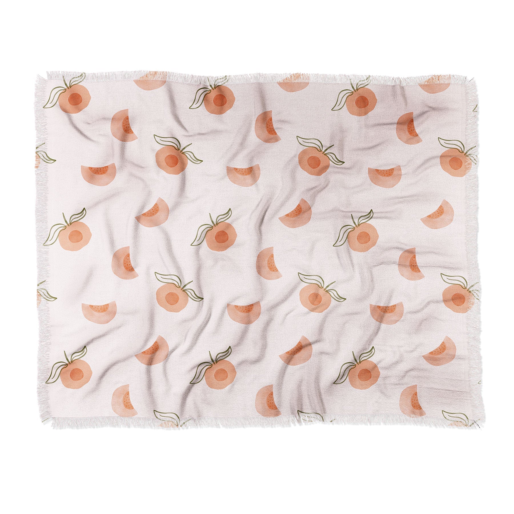 Menina Lisboa Ripe Peaches Throw Blanket