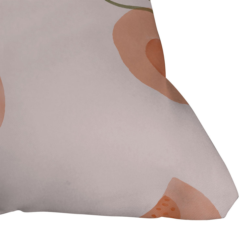 Menina Lisboa Ripe Peaches Outdoor Throw Pillow