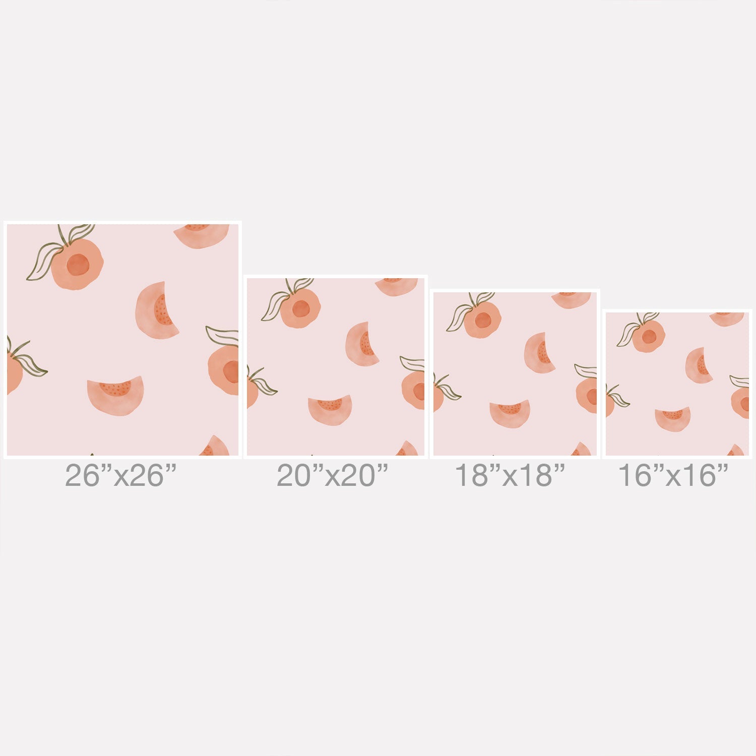 Menina Lisboa Ripe Peaches Outdoor Throw Pillow