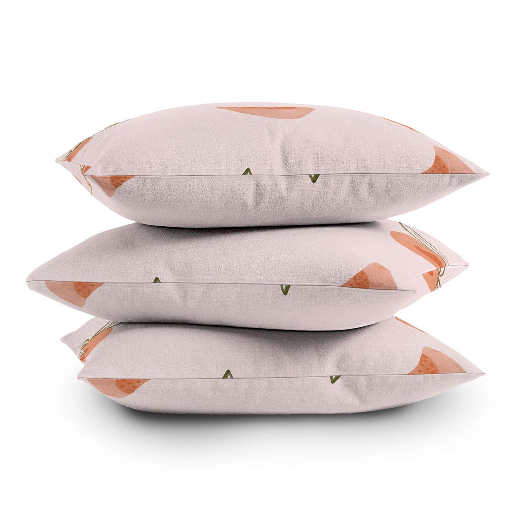 Menina Lisboa Ripe Peaches Outdoor Throw Pillow