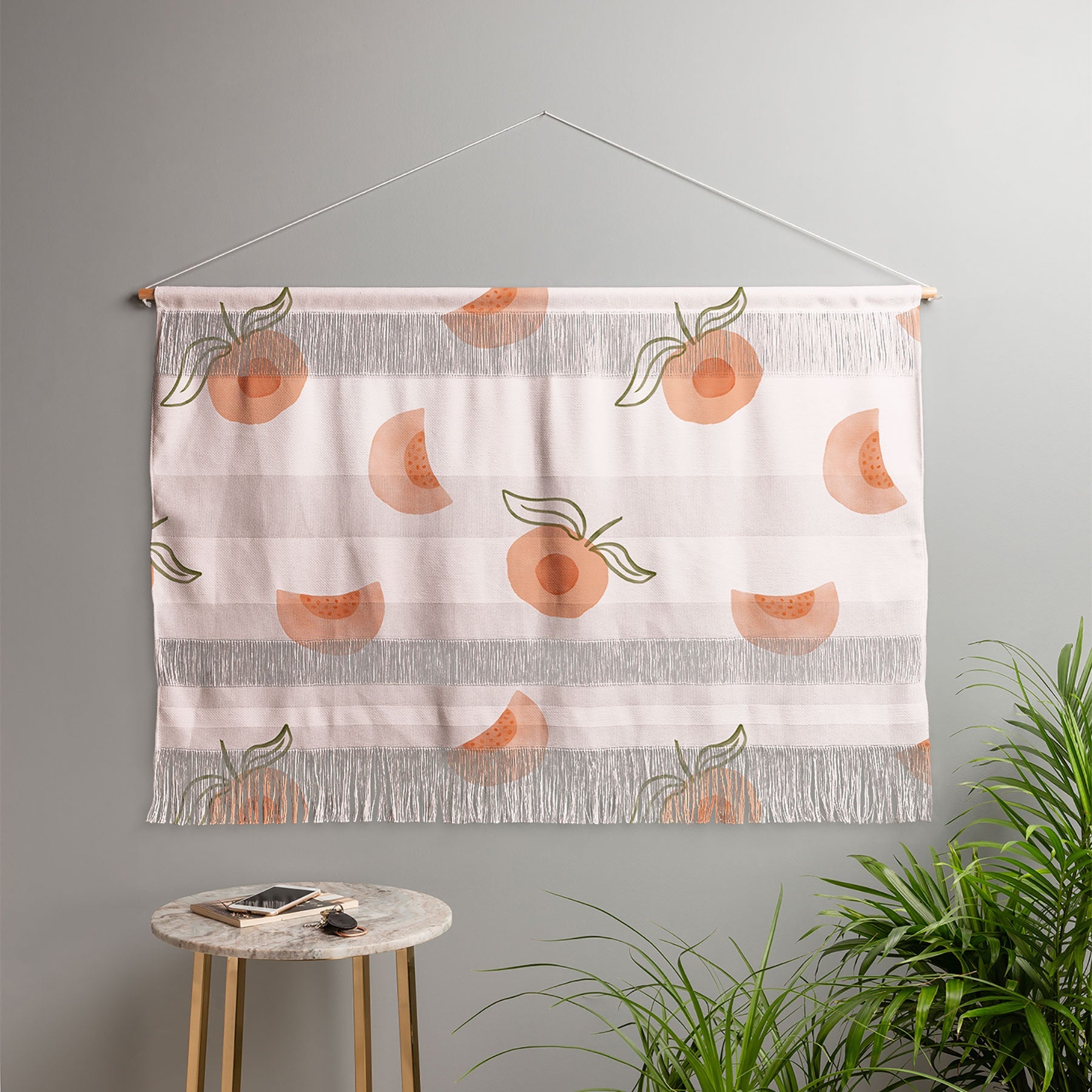 Menina Lisboa Ripe Peaches Wall Hanging Landscape