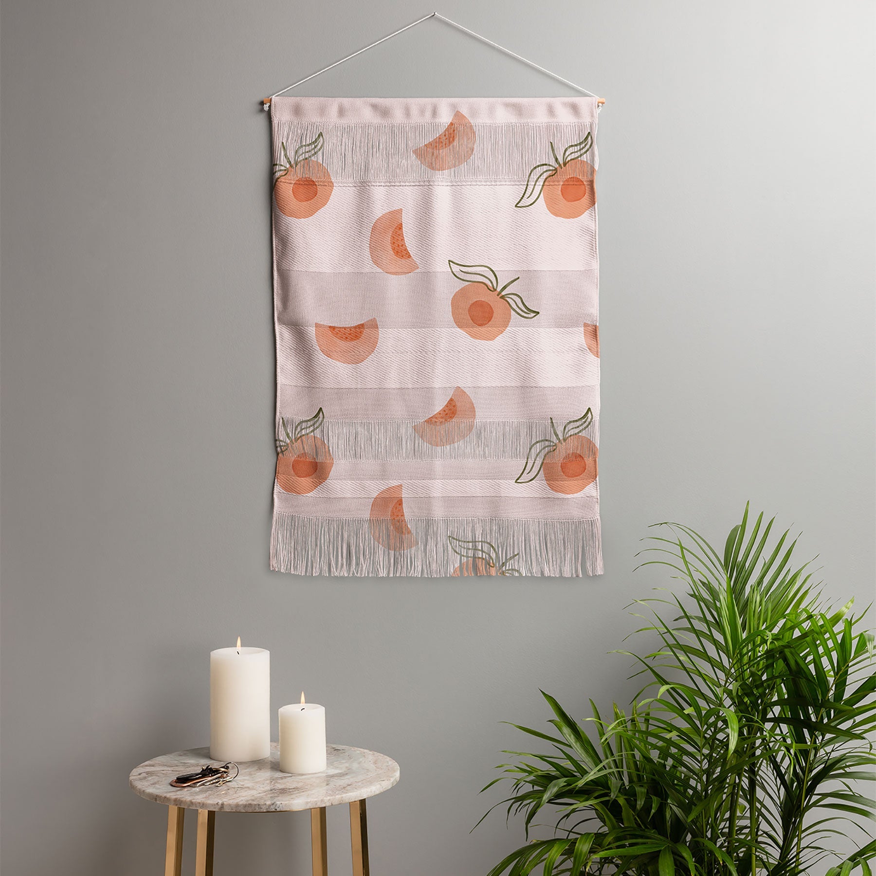 Menina Lisboa Ripe Peaches Wall Hanging Portrait