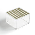 Menina Lisboa Rustic Green Plaid Acrylic Box