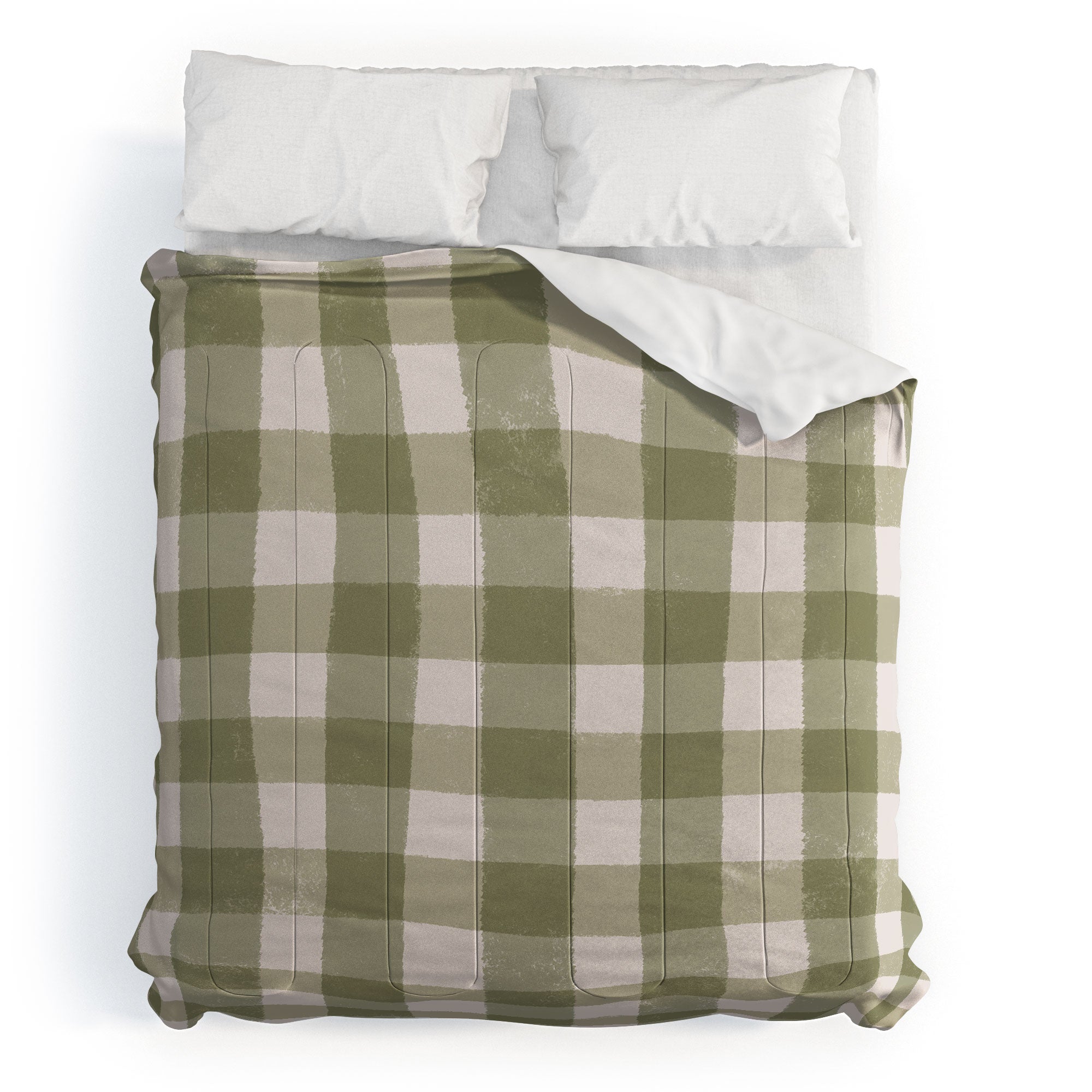 Menina Lisboa Rustic Green Plaid Comforter