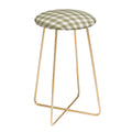 Menina Lisboa Rustic Green Plaid Counter Stool