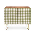 Menina Lisboa Rustic Green Plaid Credenza