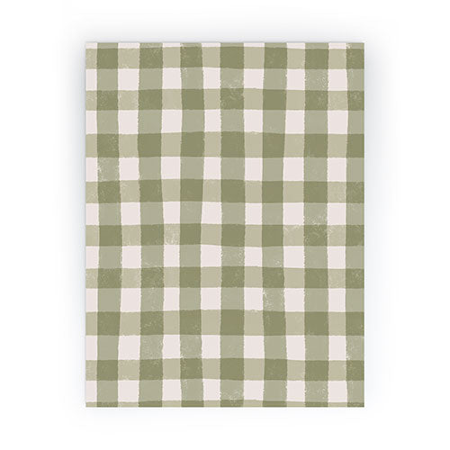 Menina Lisboa Rustic Green Plaid Mini Art Print