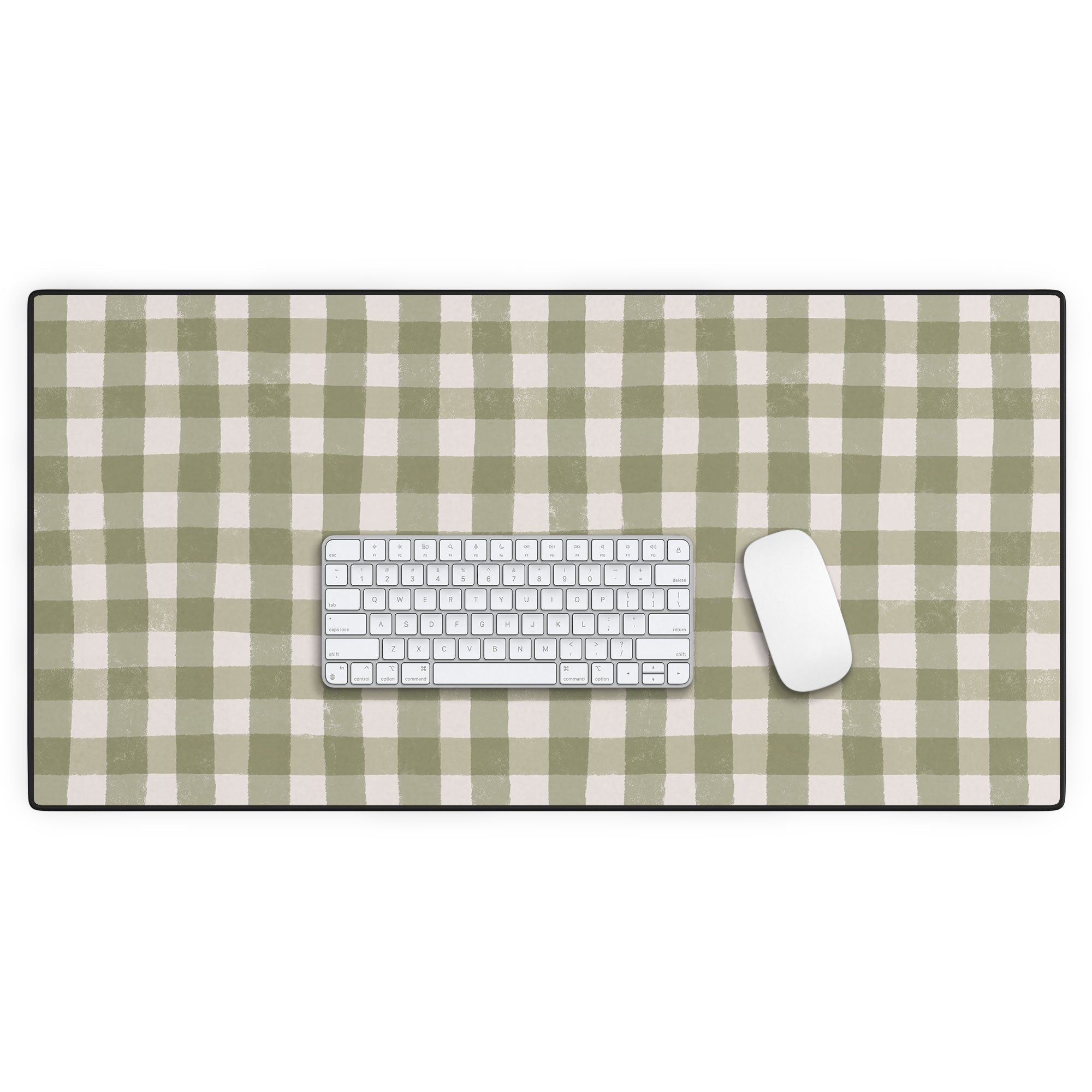 Menina Lisboa Rustic Green Plaid Desk Mat