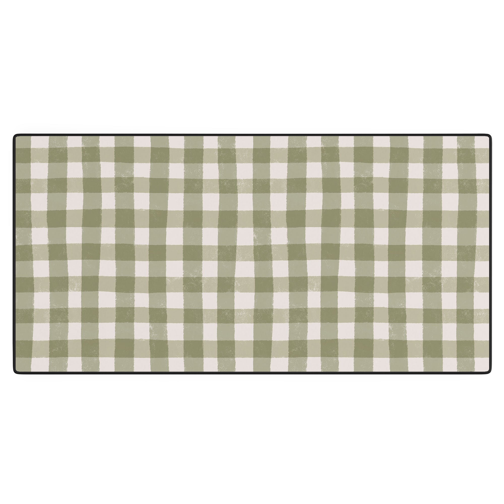 Menina Lisboa Rustic Green Plaid Desk Mat