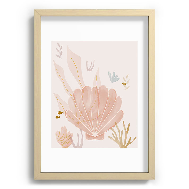 Menina Lisboa Shells and Starfish Recessed Framing Rectangle
