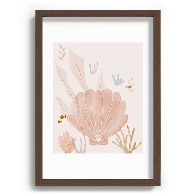 Menina Lisboa Shells and Starfish Recessed Framing Rectangle
