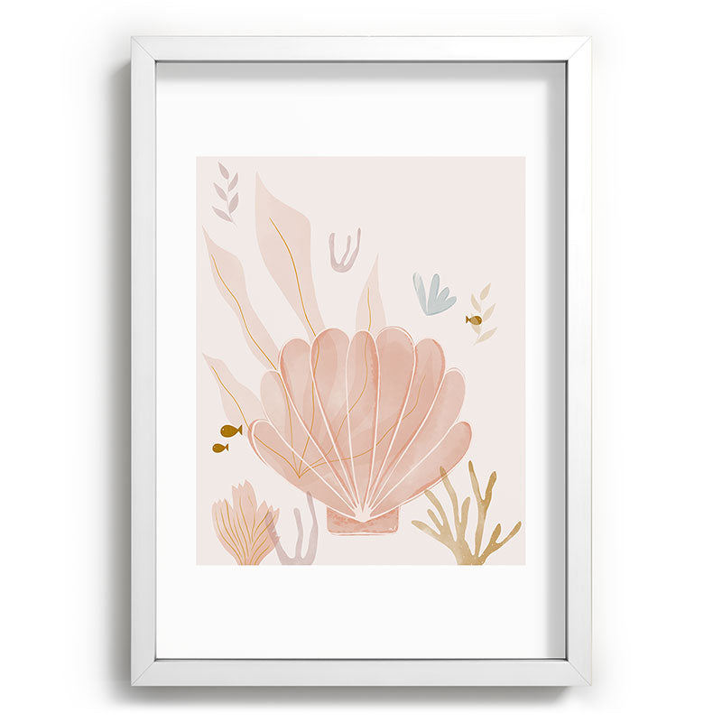 Menina Lisboa Shells and Starfish Recessed Framing Rectangle
