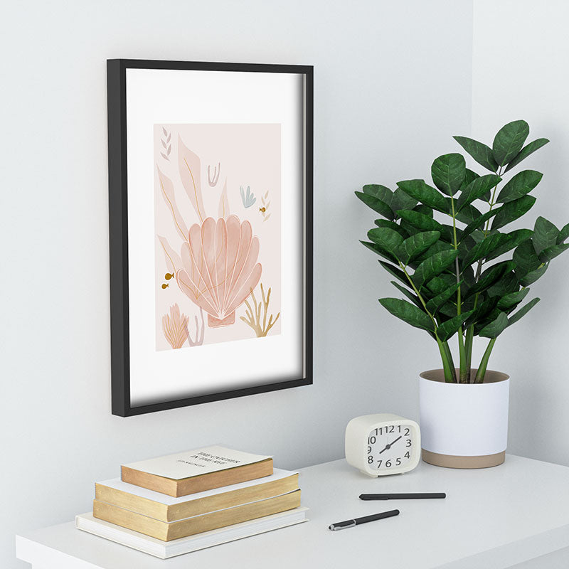 Menina Lisboa Shells and Starfish Recessed Framing Rectangle