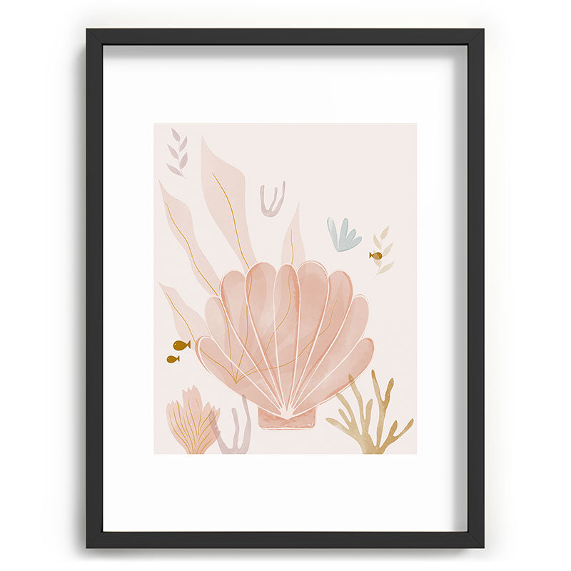 Menina Lisboa Shells and Starfish Recessed Framing Rectangle
