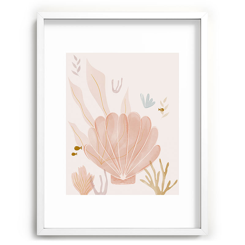 Menina Lisboa Shells and Starfish Recessed Framing Rectangle