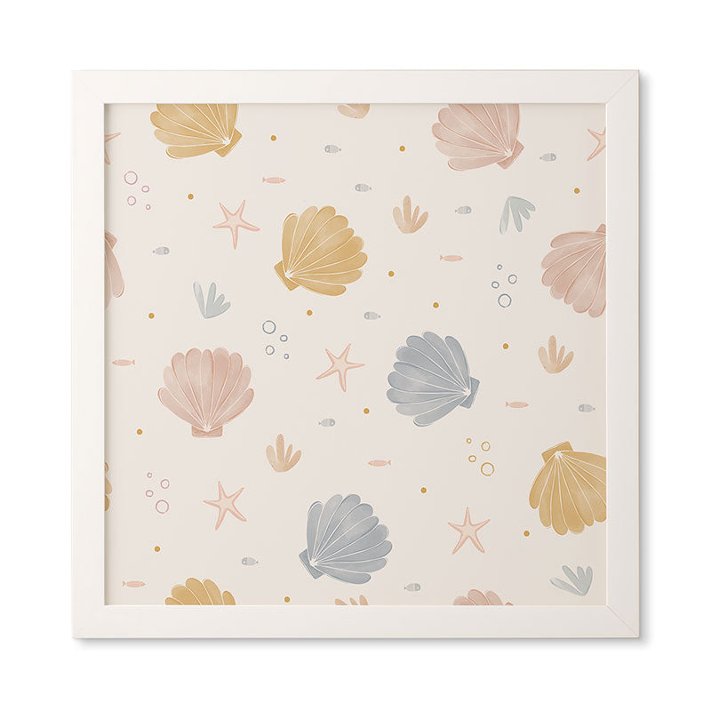 Menina Lisboa Shells and Starfish Framed Wall Art