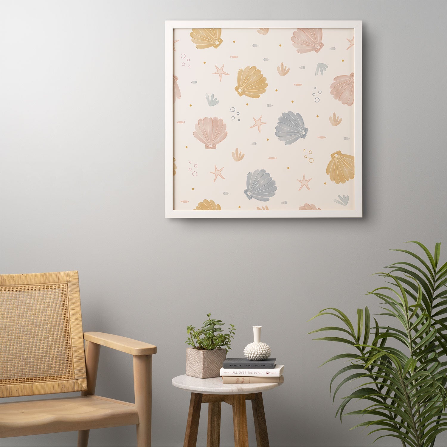 Menina Lisboa Shells and Starfish Framed Wall Art