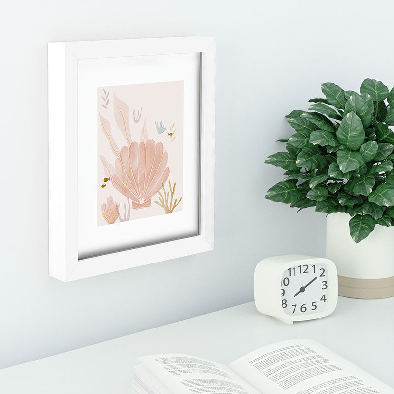 Menina Lisboa Shells and Starfish Recessed Framing Rectangle