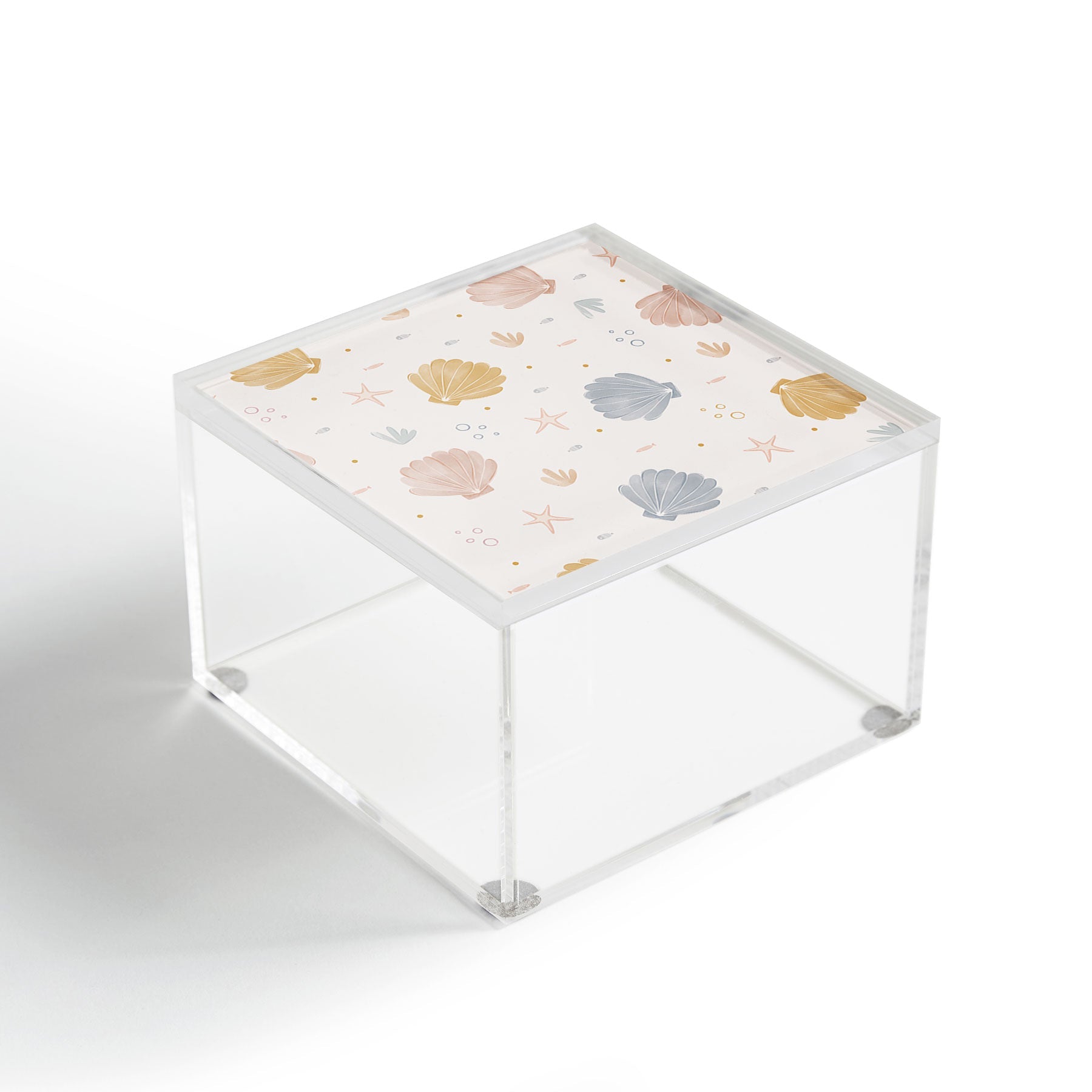 Menina Lisboa Shells and Starfish Acrylic Box