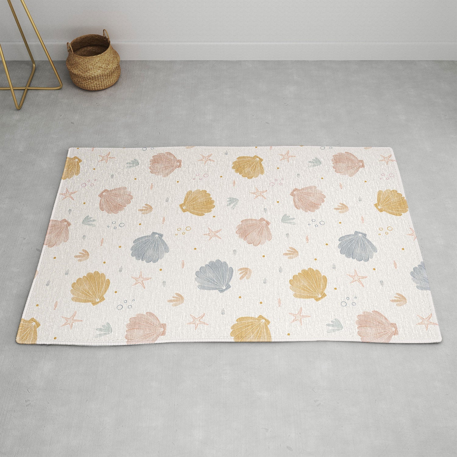 Menina Lisboa Shells and Starfish Area Rug