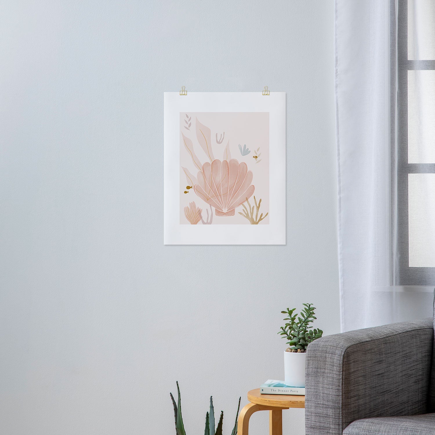 Menina Lisboa Shells and Starfish Art Print