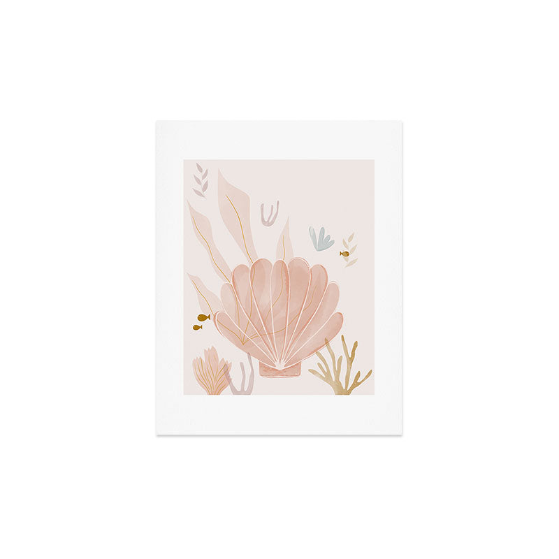 Menina Lisboa Shells and Starfish Art Print