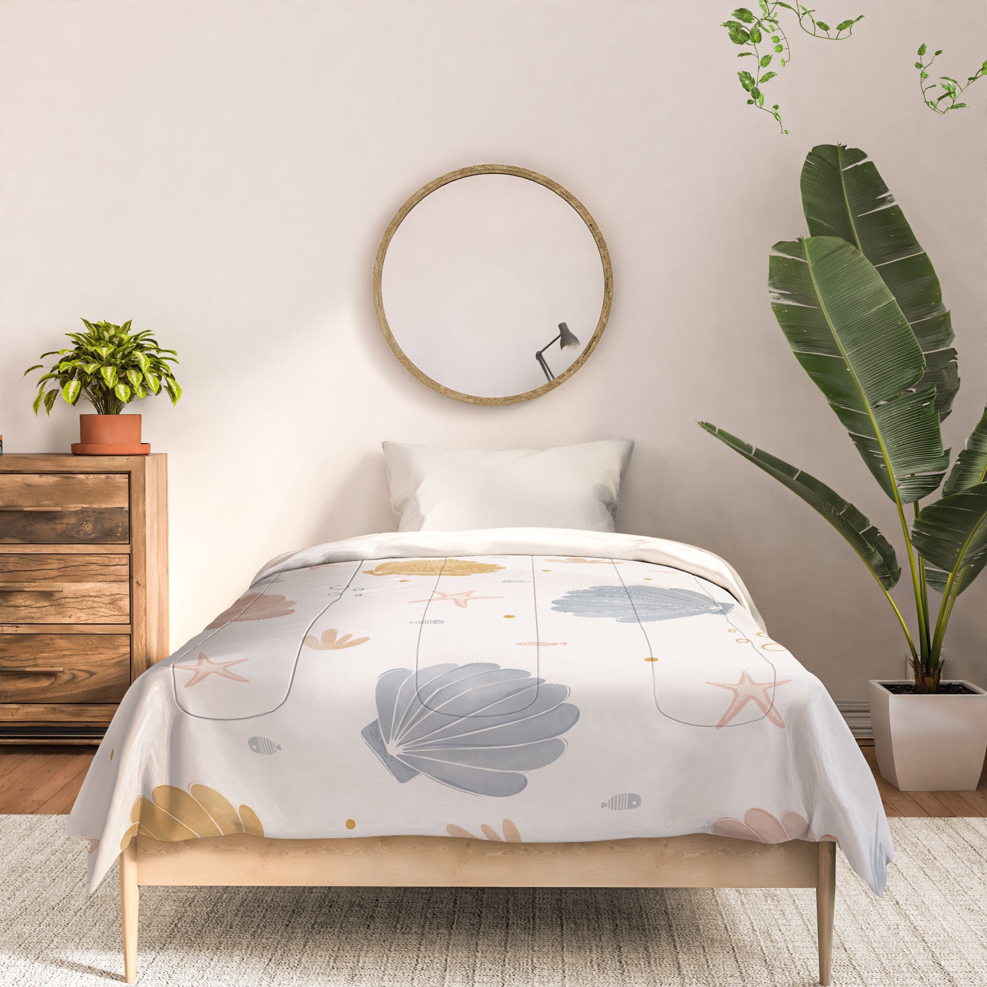 Menina Lisboa Shells and Starfish Comforter