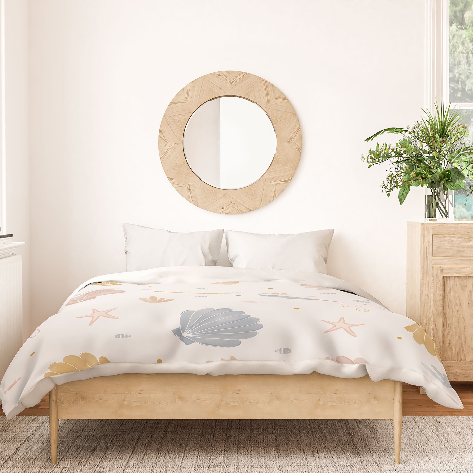 Menina Lisboa Shells and Starfish Duvet Cover