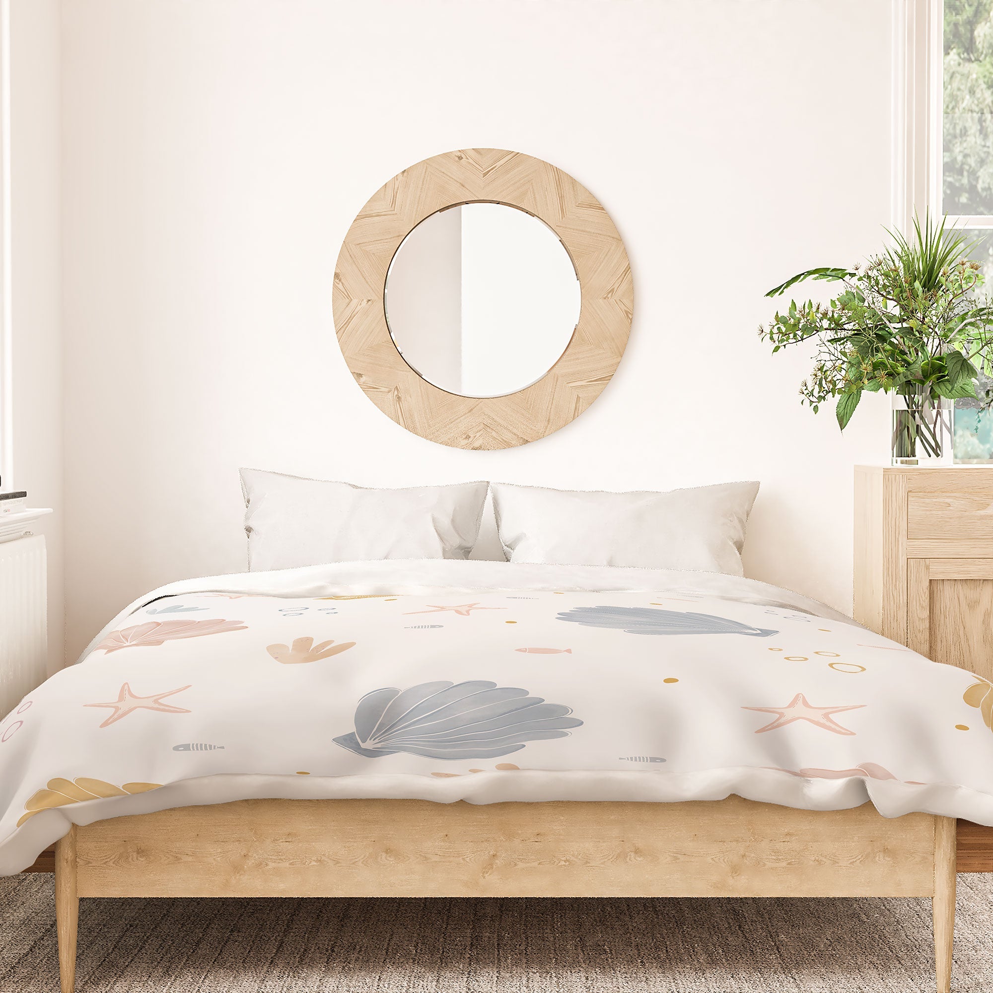 Menina Lisboa Shells and Starfish Duvet Cover