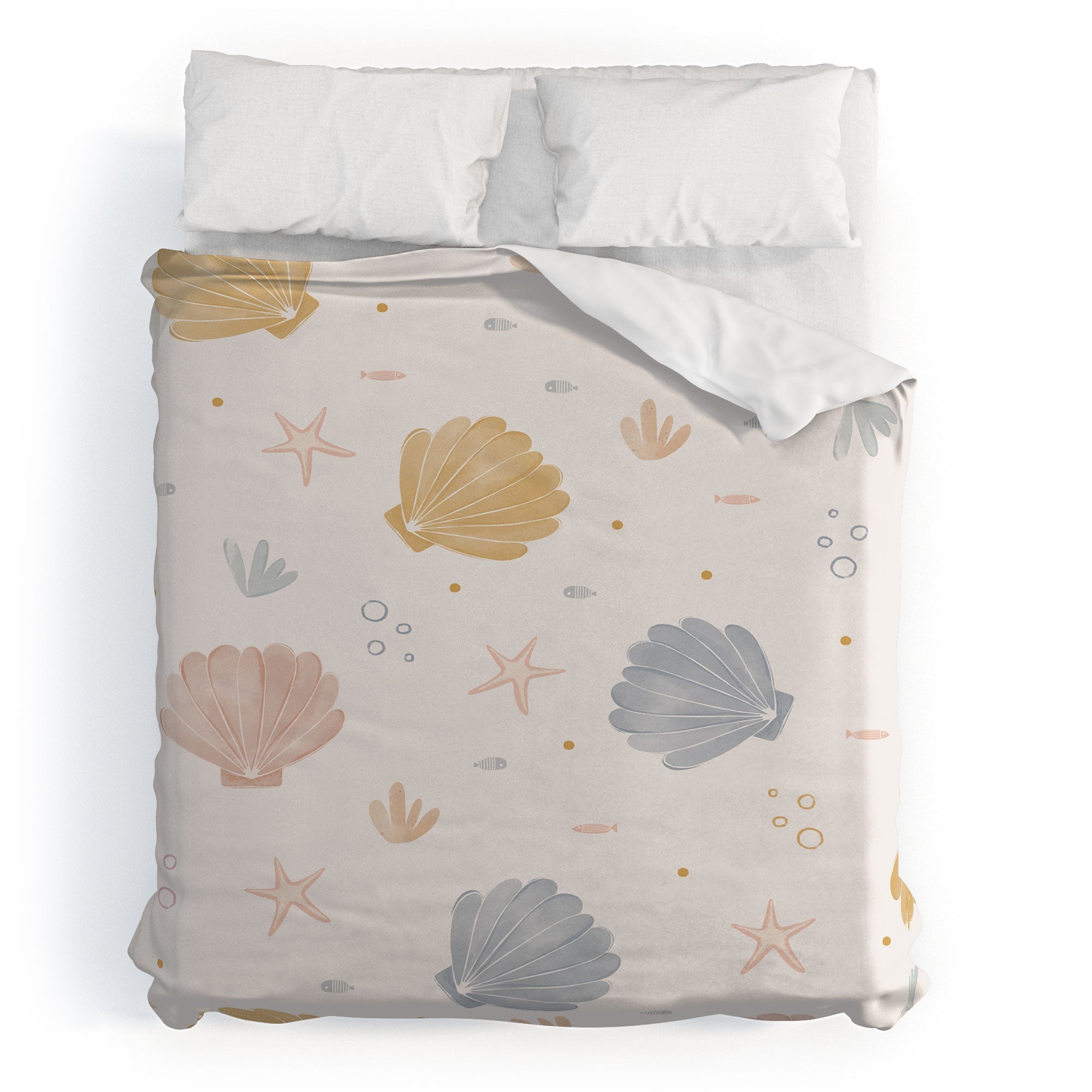 Menina Lisboa Shells and Starfish Duvet Cover