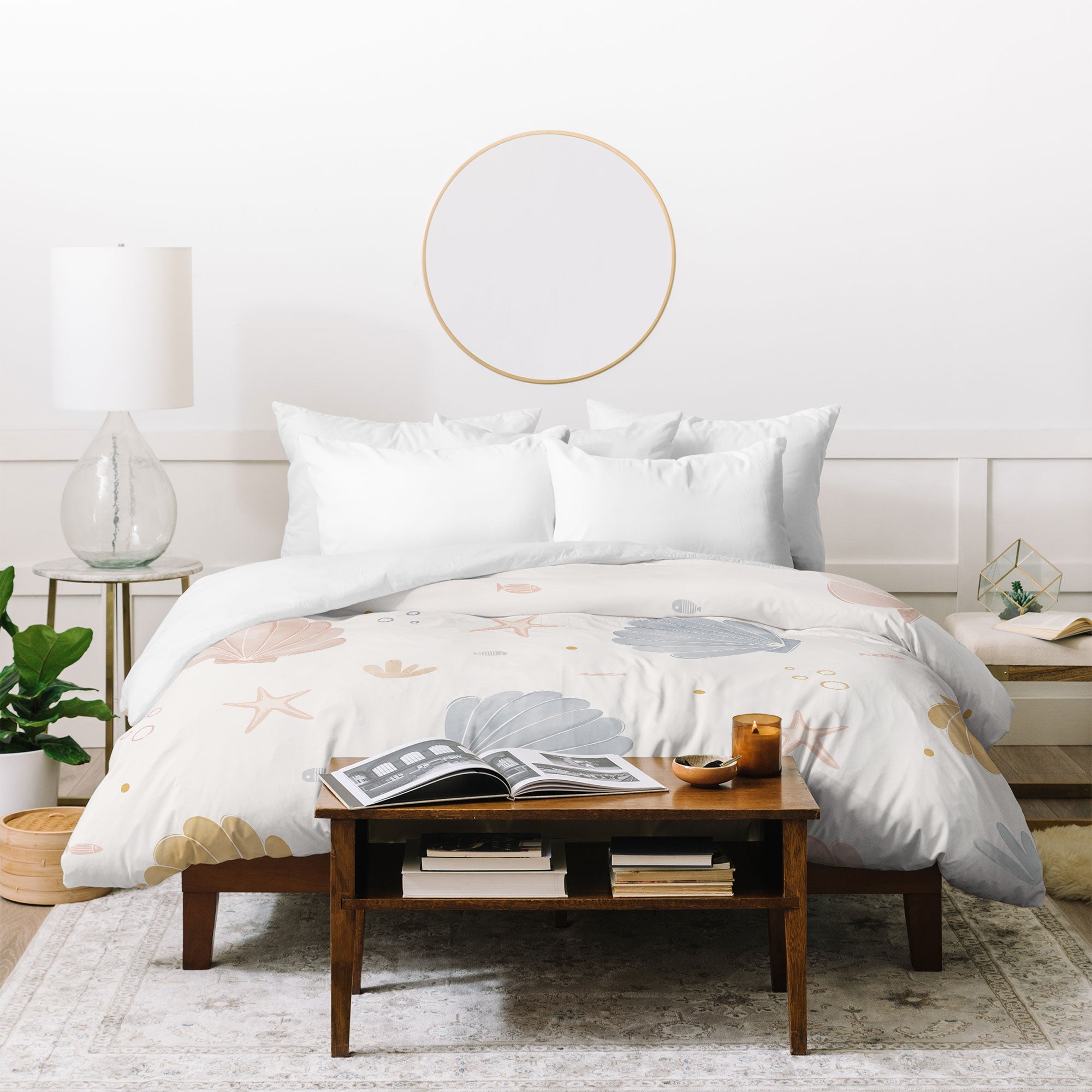 Menina Lisboa Shells and Starfish Duvet Cover