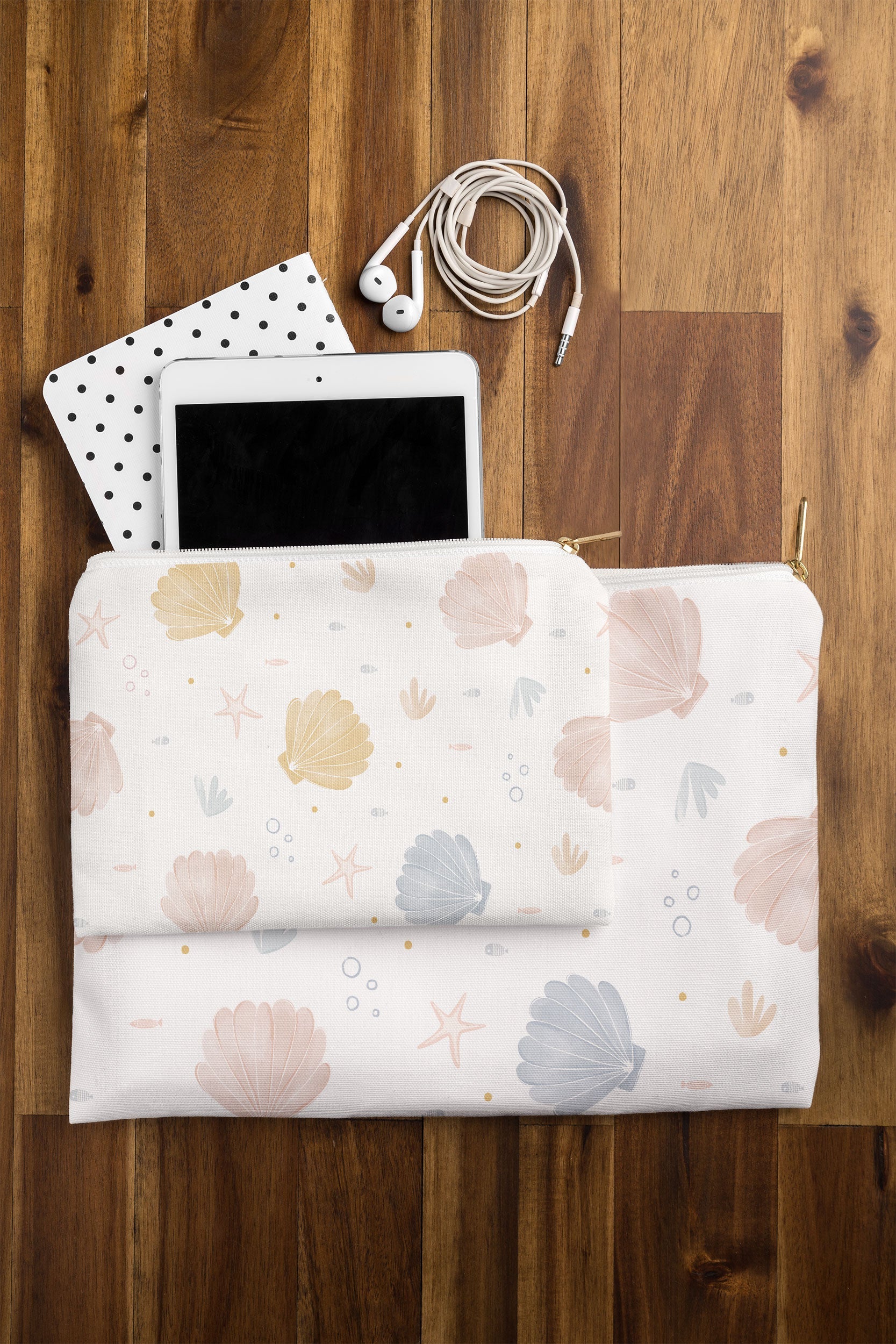 Menina Lisboa Shells and Starfish Pouch