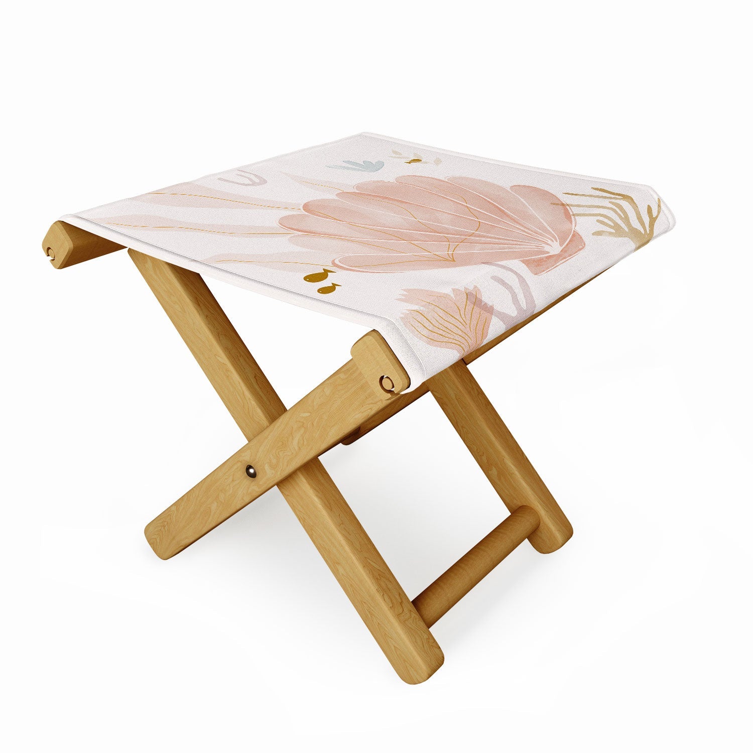 Menina Lisboa Shells and Starfish Folding Stool