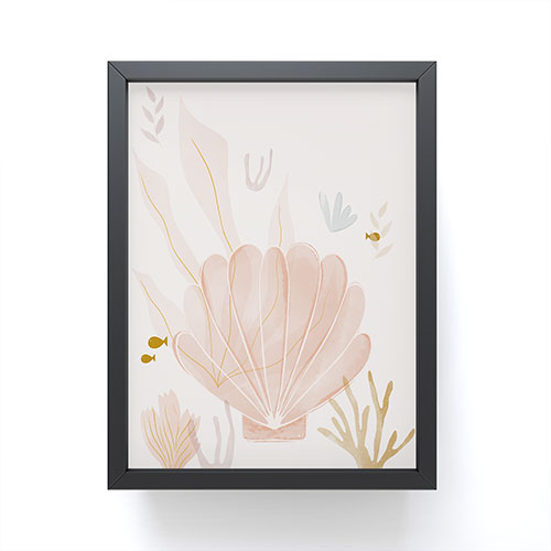 Menina Lisboa Shells and Starfish Framed Mini Art Print