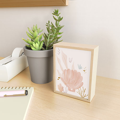 Menina Lisboa Shells and Starfish Framed Mini Art Print