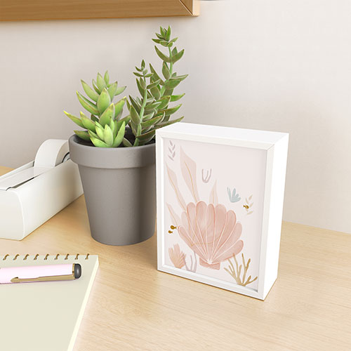 Menina Lisboa Shells and Starfish Framed Mini Art Print
