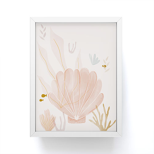 Menina Lisboa Shells and Starfish Framed Mini Art Print