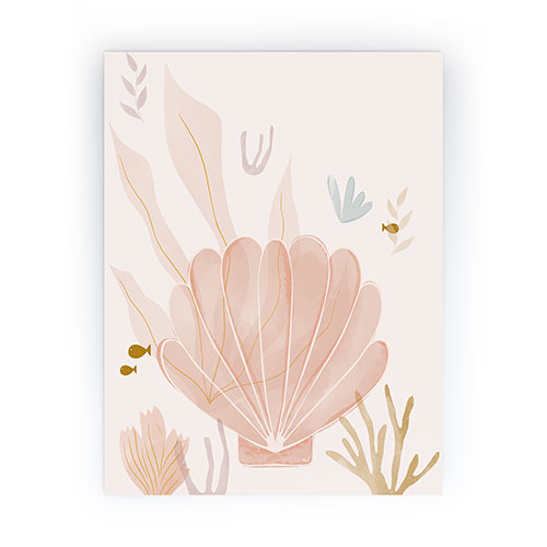 Menina Lisboa Shells and Starfish Mini Art Print
