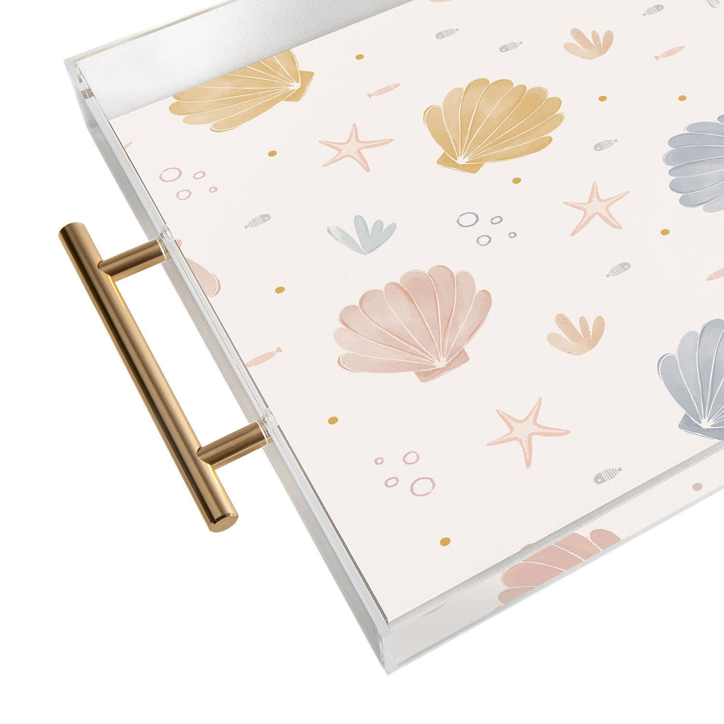 Menina Lisboa Shells and Starfish Acrylic Tray
