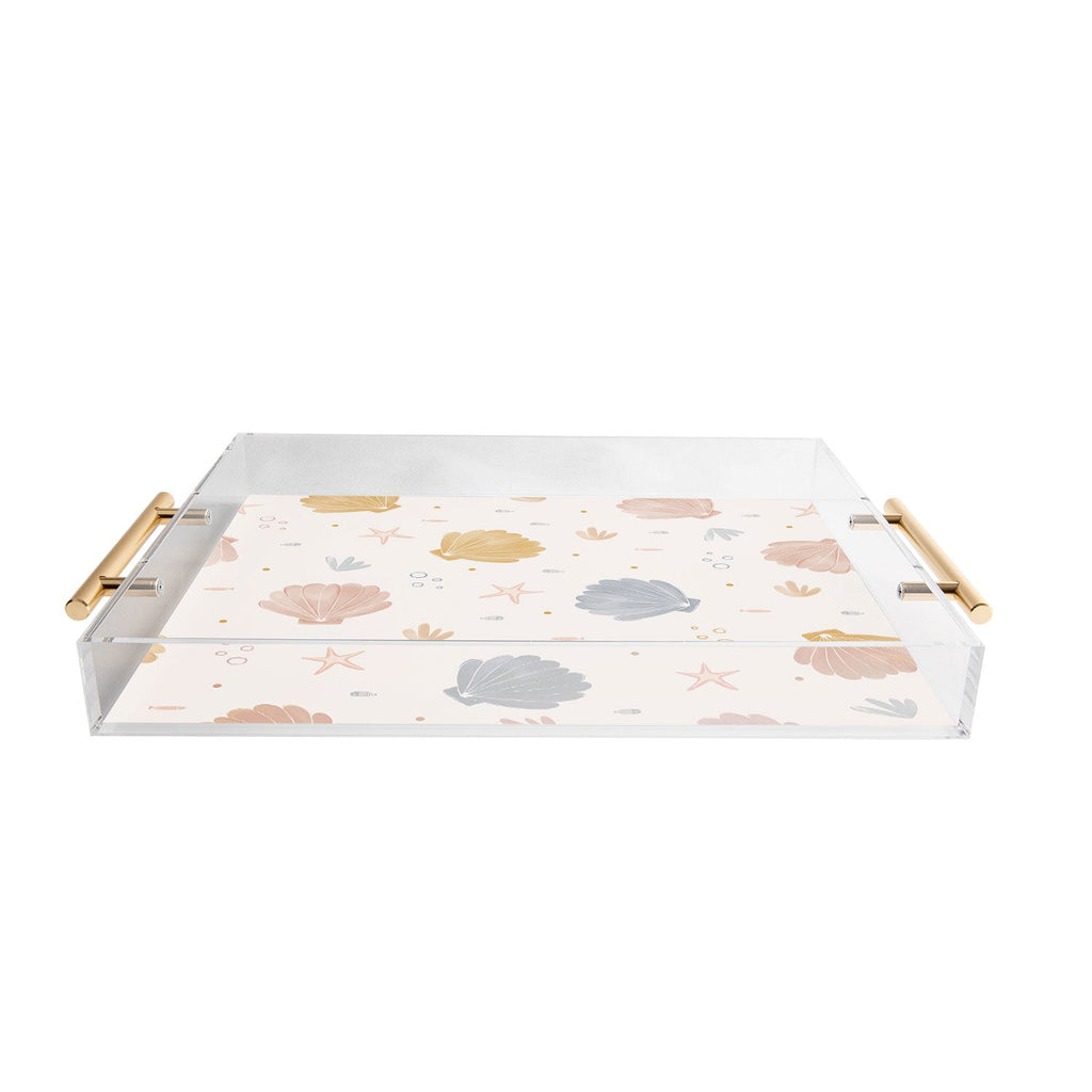 Menina Lisboa Shells and Starfish Acrylic Tray